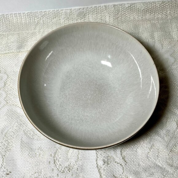 DENBY-Langley England Black Pepper - Coupe Cereal Bowl, White Inside, Stoneware - Picture 2 of 3